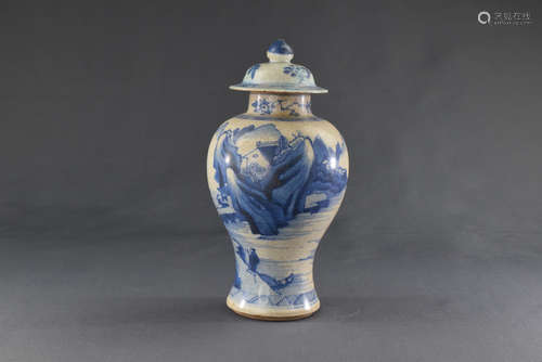 A Blue and White Procelain Jar