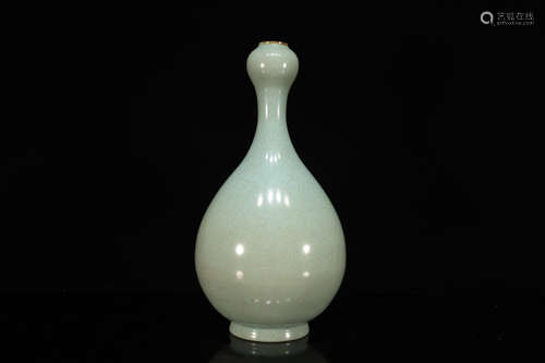 Grey Glazed Porcelain Vase