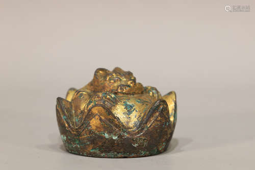 Gilt Bronze Beast Figure Ornament