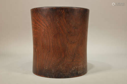 Wood Brush Pot