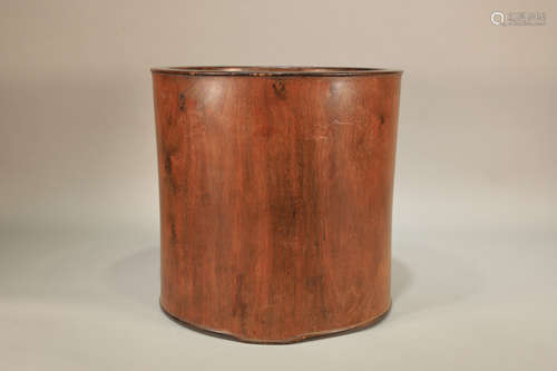 Huanghuali Wood Brush Pot