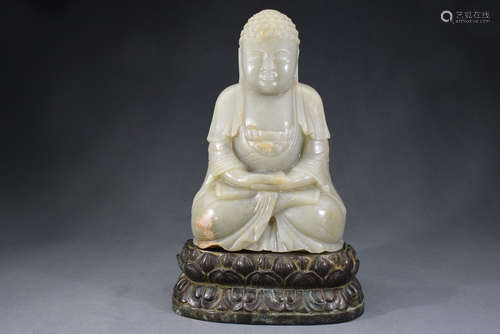 A Jade Buddha Figure Statue