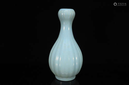 Blue Glazed Porcelain Vase