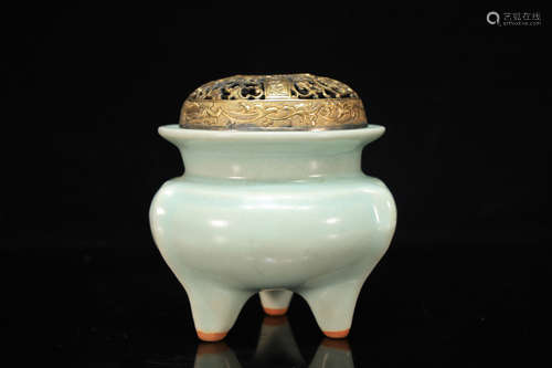 Ru Kiln Porcelain Incense Burner