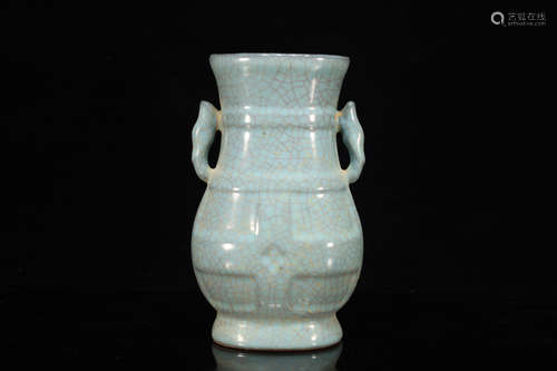 Grey Glazed Porcelain Vase