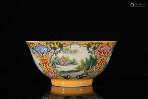 Famille Rose Porcelain Bowl