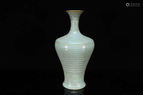 Grey Glazed Porcelain Vase