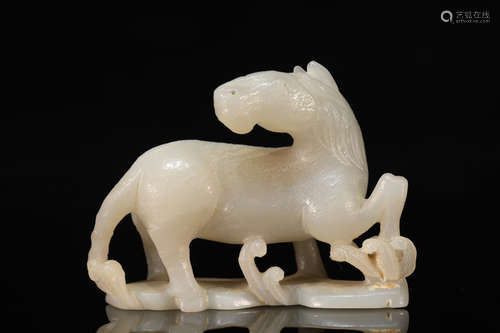 Jade Horse Figure