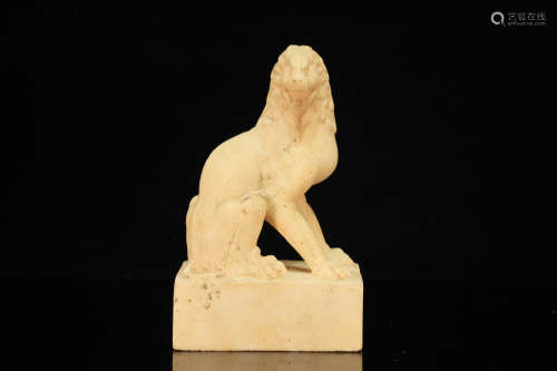 Stone Lion Figure Ornament