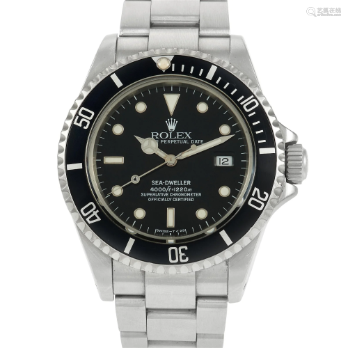 Rolex Sea-Dweller 40mm Stainless Steel Watch