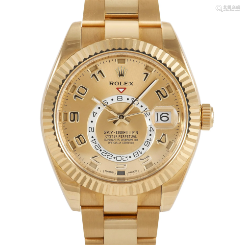 Rolex Oyster Perpetual Sky-Dweller 42mm 18K Watch
