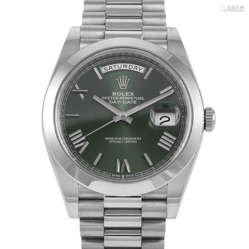 Rolex Day-Date 40mm Platinum Watch Ref. 228206