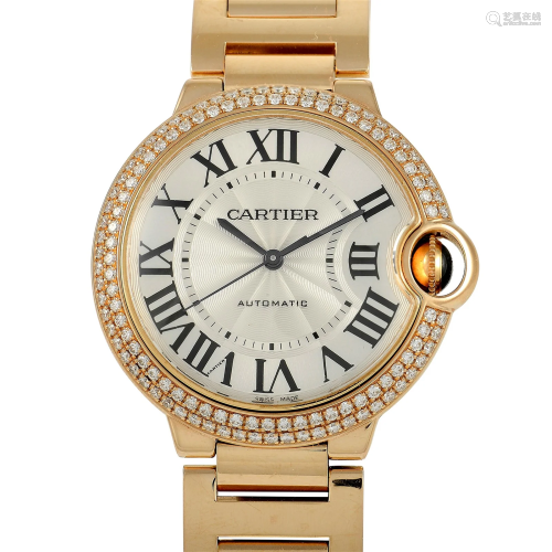 Cartier Ballon Bleu 18K and Diamond 38mm Watch