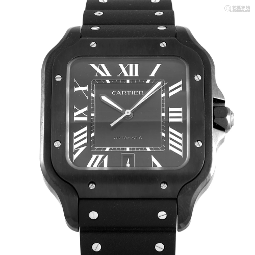 Cartier Santos De Cartier 40mm Black DLC Steel Watch