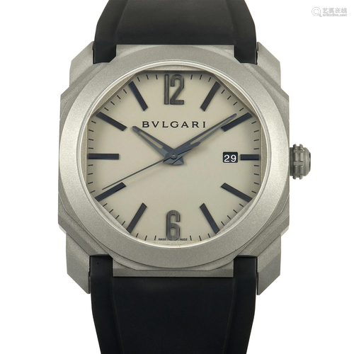 Bvlgari Octo Solotempo 41mm Titanium Automatic Watch