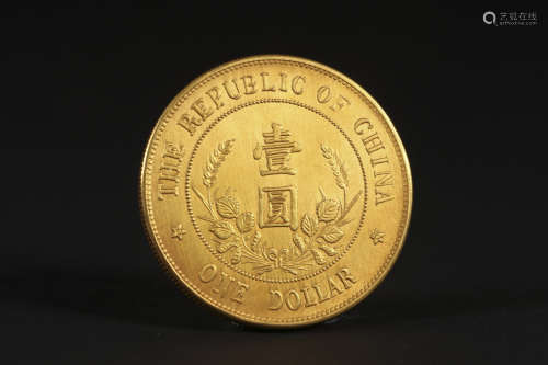 Pure gold coins of the Republic of China