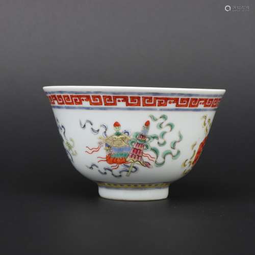 Eight treasures bowl in Guangxu of Qing Dynasty