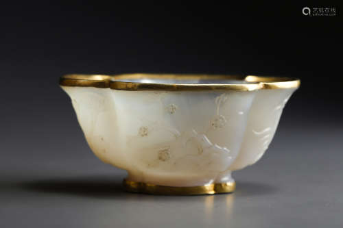 Liao Jin agate gold coated washing