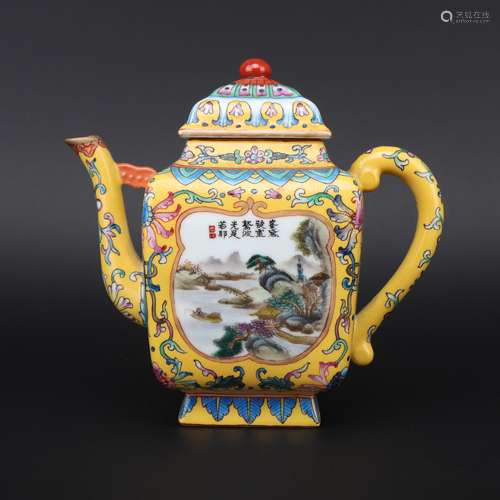 Enamel teapot