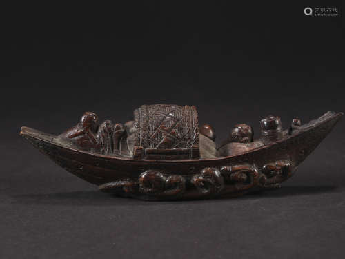 Aloe boat ornaments in Qing Dynasty