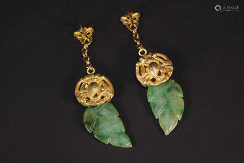Qing Dynasty Jade Earrings