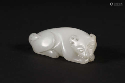 Jade mouse of Hetian in Qing Dynasty