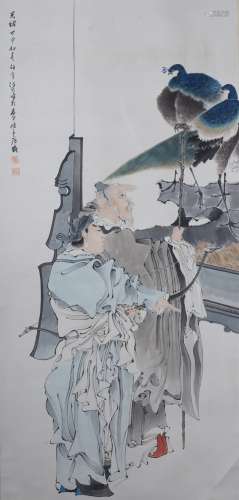 Ren Bonian figures in the Qing Dynasty