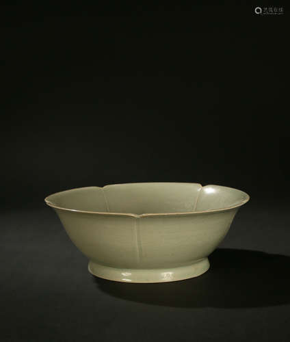 [Yaozhou Kiln open sunflower plate] [size] diameter