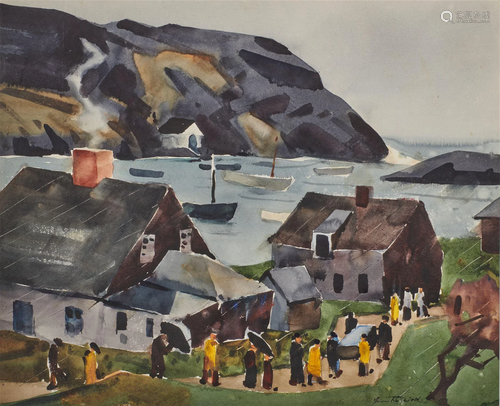 JAMES EDWARD FITZGERALD, (American, 1899-1971), Monhegan Bur...