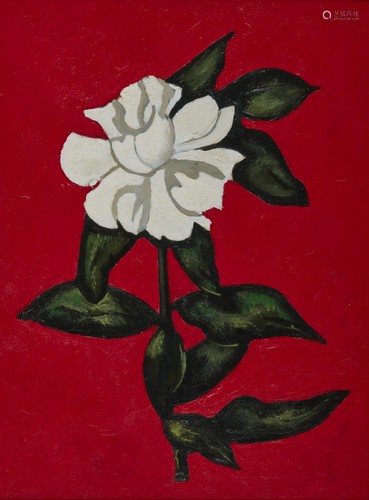 MARSDEN HARTLEY, (American, 1877-1943), Wild White Rose