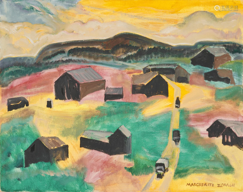 MARGUERITE ZORACH, (American, 1887-1968), Mountainside Road