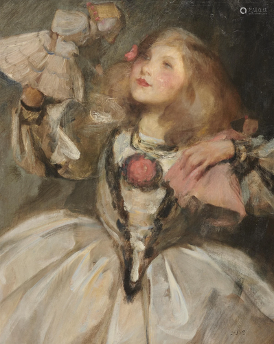 JAMES JEBUSA SHANNON, (American, 1862-1923), The Doll (Kitty...