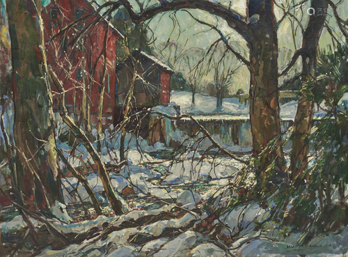 WILLIAM LESTER STEVENS, (American, 1888-1969), Snowy River