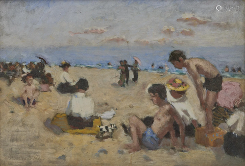 DENMAN WALDO ROSS, (American, 1853-1935), Beach Scene