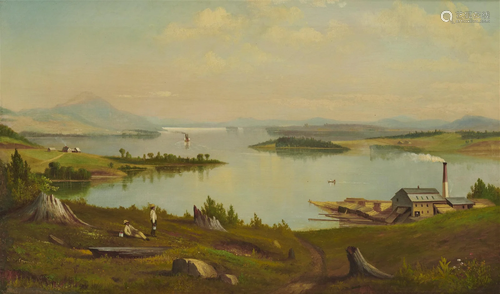 SAMUEL GRIGGS, (American, 1827-1898), Lake Memphremagog, New...