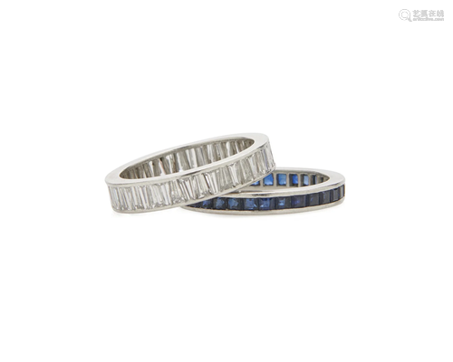 Two Platinum Eternity Bands