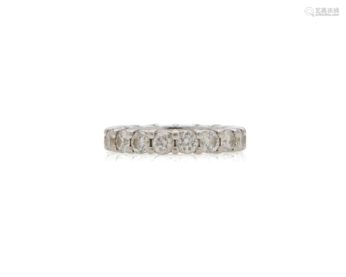 Platinum and Diamond Eternity Band