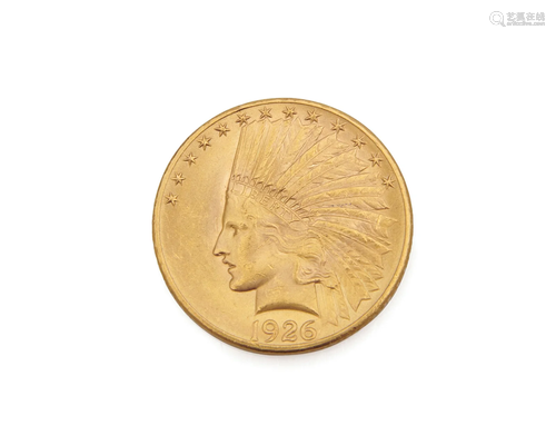 Native American Ten Dollar Gold Coin, 1926