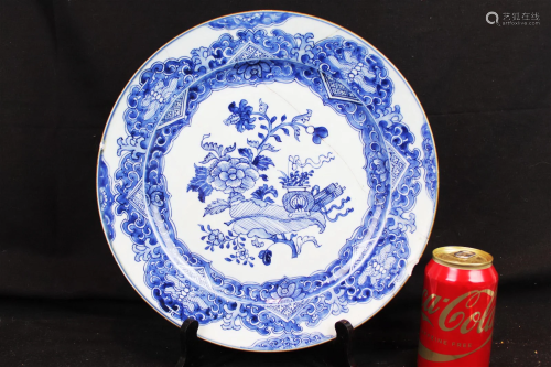 Antique Chinese Blue&White Porcelain Plate