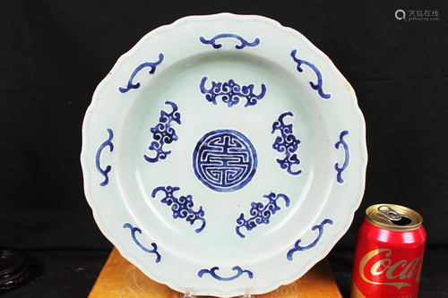 Antique Chinese Porcelain Round Plate