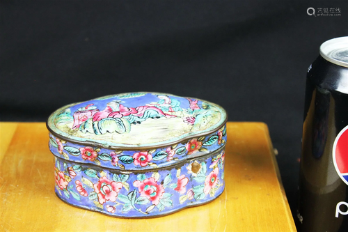 Antique Chinese Enamel Box