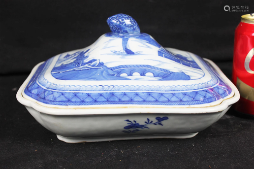 Antique Chinese Blue&White Porcelain Bowl