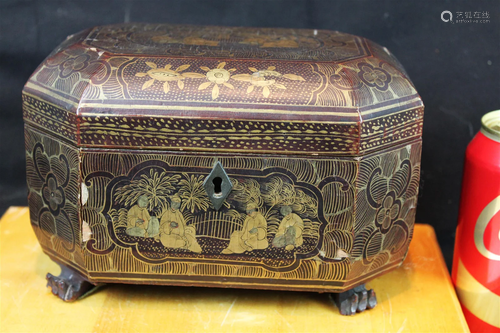 Antique Chinese Medicine Box 1800s