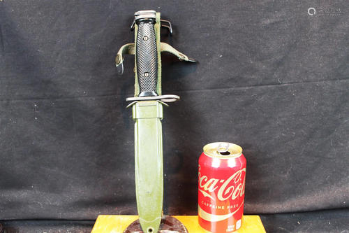 Antique-Vintage U.S. M7 bayonet - Gen Cut