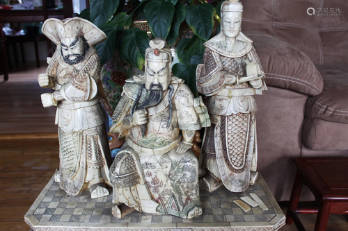 Antique Chinese Tang Heros