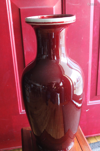 Chinese Red Gild Porcelain Vase