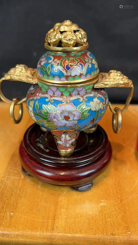 Chinese Cloisonne Censor Burner