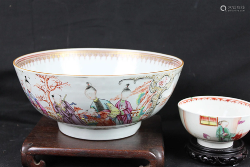 Antique Chinese Porcelain Bowl 1800s-1900s