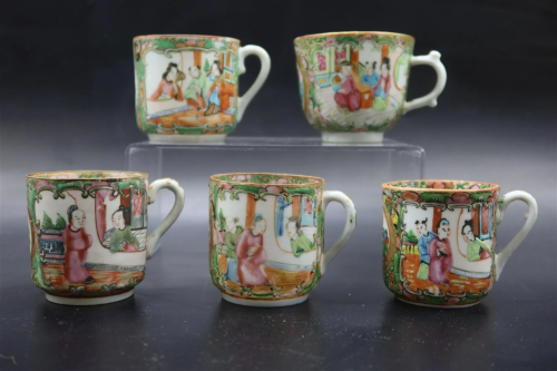 Rose Madilian Tea Cups Five China