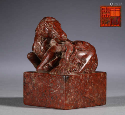 Shoushan stone seal in the Qing Dynasty